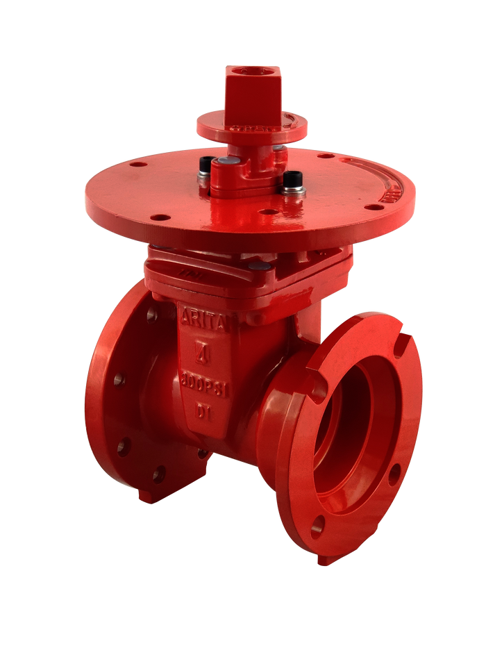 Arita UL/FM Fire Protection NRS Gate Valve 300PSI Flange Mechanical ...