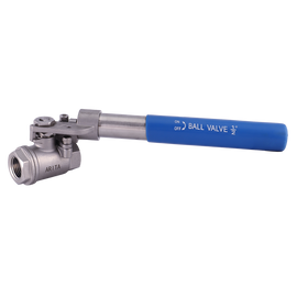 ARITA Spring Return "Deadman" Handle Ball Valve, Stainless Steel 304 Full Port 1500PSI for Water, Oil & Gas, Female NPT