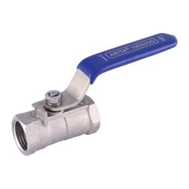 ARITA 1PC Ball Valve, Stainless Steel 304 Reduced Port 1000PSI for Water, Oil & Gas, Female NPT