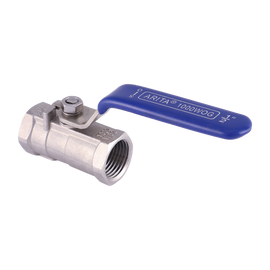 ARITA 1PC Ball Valve, Stainless Steel 304 Reduced Port 1000PSI for Water, Oil & Gas, Female NPT