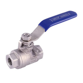 ARITA 2PC Ball Valve, Stainless Steel 304 Full Port 1000PSI for Water, Oil & Gas, NPT