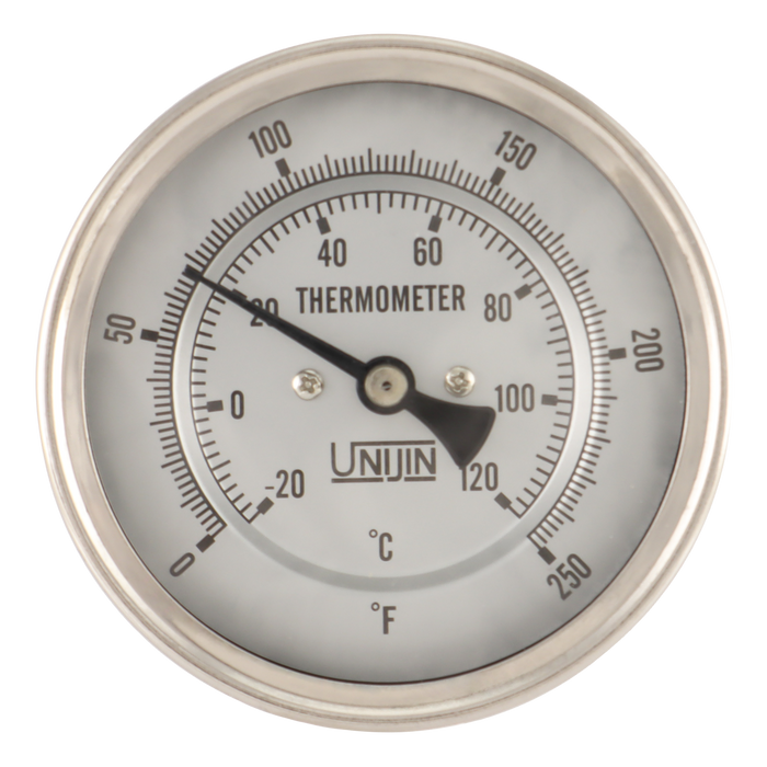 UNIJIN Dial Thermometer T110 Series Oil Filled Back Mount