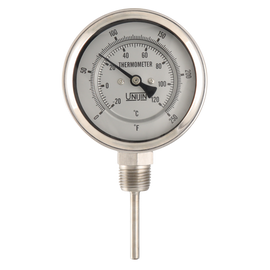 UNIJIN Dial Thermometer T120 Series Bottom Mount